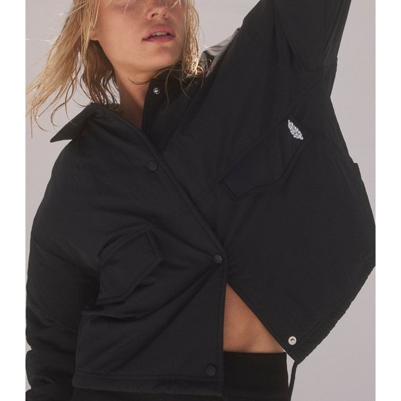 🎉LAST CHANCE🎉 FP MOVEMENT Off The Bleachers Coaches Jacket / Black - Picture 5 of 11